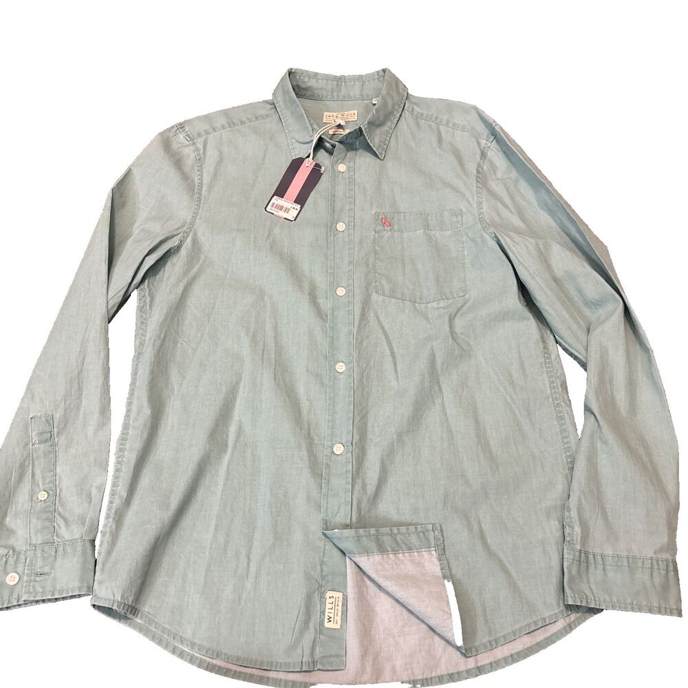 Jack Wills Shirt Button Down Up Oxford Wadsworth Mens Smalll Classic Fit $90